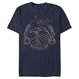 Warner Bros. Camiseta, Azul Marino/Flor y Brillo, 3X-Large