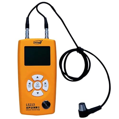 CNYST 超音波厚さ計 超音波厚さゲージ 超音波膜厚計 測定範囲 0.8〜350mm 最大0.01mm の解像度 金属、ガラス、セラミック材料の測定用 液晶画面付き 高感度デュアルエレメントプローブ