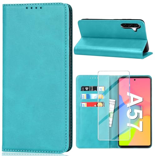 Étui à rabat Samsung Galaxy A57 5G vert pour éviter l'écran brisé et perdre ses cartes