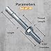 Party Animals 5/16 x 3 Inch Wedge Anchor, 50 PCs Zinc-Plated Industrial Anchor Bolts for Cement, Concrete