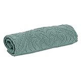 Vivaraise   Tapis de Bain Enzo – Tissu éponge 100% Coton, Doux et Absorbant – Motif Jacquard élégant