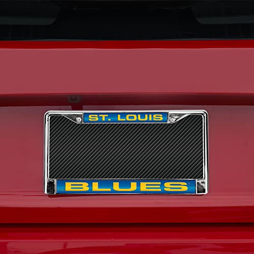 Nhl St. Louis Blues Laser Cut Inlaid Standard Chrome License Plate Frame #TOP1