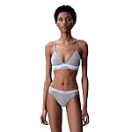 Calvin Klein Modern Cotton Lightly Lined Triangle Bralette Grey Heather