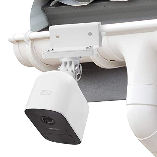 Wasserstein Weatherproof Gutter Mount Compatible with eufyCam 2C, eufyCam E, & eufyCam 2 - Give A Best Viewing Angle to Your Surveillance Camera (White)