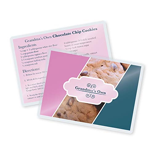 TruLam 5 Mil Laminating Pouches with Rounded Corners | Recipe Card Size | 3-3/16 in. x 4-3/8 in. | Glossy Finish | Premium Adhesive for High-Clarity | 2 Carriers Included | 500 Pack