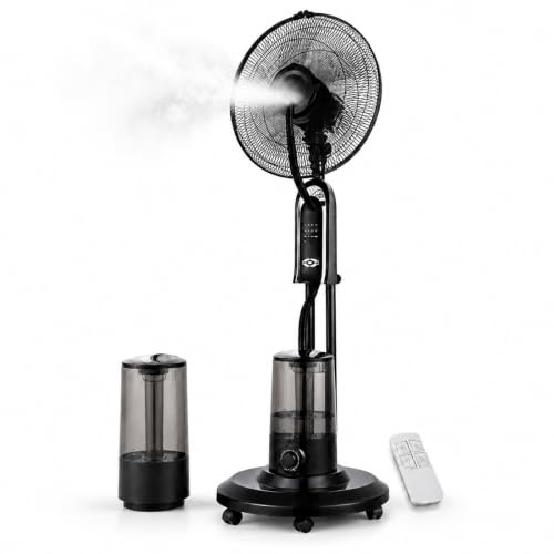 Baannaww Nebelventilator mit 3.2-Liter-Tank Fernbedienung 85 Oszillation