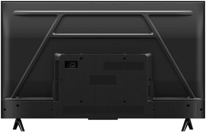 Arrière view photo du téléviseur TCL Roku de 50 pouces, montrant le panneau arrière et les points de fixation.