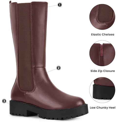 Perphy Platform Chelsea Boots Mid Calf Boots for Women2