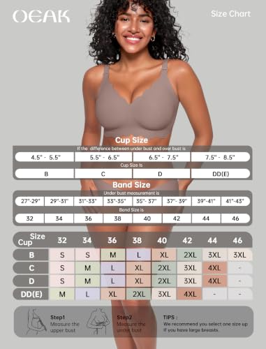 Image of OEAK Women Value Series Jelly Bras Wireless Pushup Convertible Bra