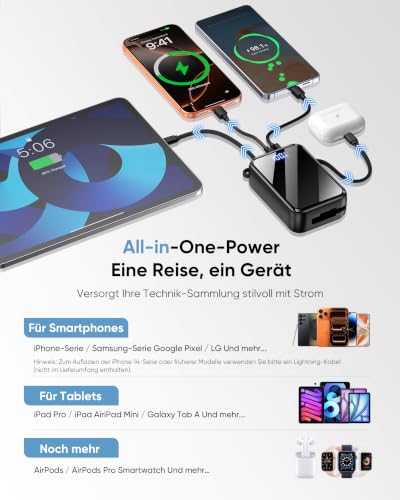 45W Power Bank, Klein 20000mAh Schnellladung Externe Handyakkus – Ansicht 5