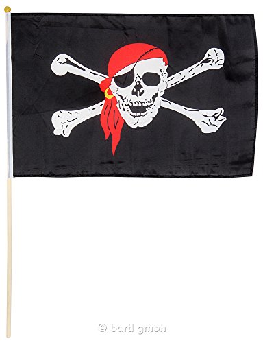 Preisvergleich Produktbild Bartl 101546 Piratenflagge 40 x 30 cm, originelle Dekoration für das Kinderzimmer