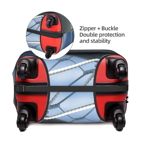 Soccer Printed Luggage Cover Elastic, Washable, Universal Fit 18-32 Inch Travel Suitcase Cover Easy To Identify4