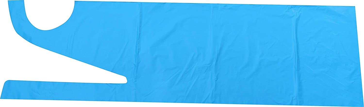 500 Pezzi (10 x 50) PE - grembiuli 75 x 120 cm Extra Robusto da Medi-Inn Vari Colori - blu