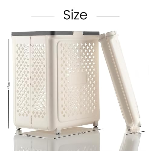 Image of Oblivion Laundry Bag for Clothes - Multiuse Foldable Laundry Basket with Wheels, Space-Saving Large Capacity Portable Clothes Bucket, Rolling Storage Bin for Home, Laundry Room & Dorm Use (Pack of 1)