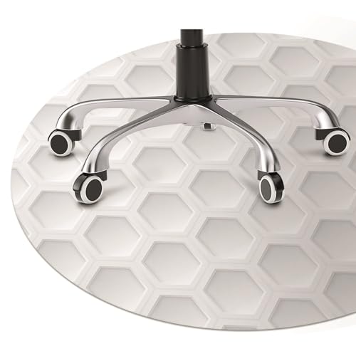Protège-sol PVC ø100 cm : la solution anti-rayures pour fauteuil à roulettes - 3