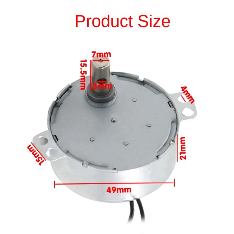 Davitu AC Motor - 49ktyz Indefinite 220V Permanent Magnet Synchronous Motor 4W Micro Low-speed Motor Single-phase Slow Micro Small Motor IE 2 - (Speed: 5 Rpm)