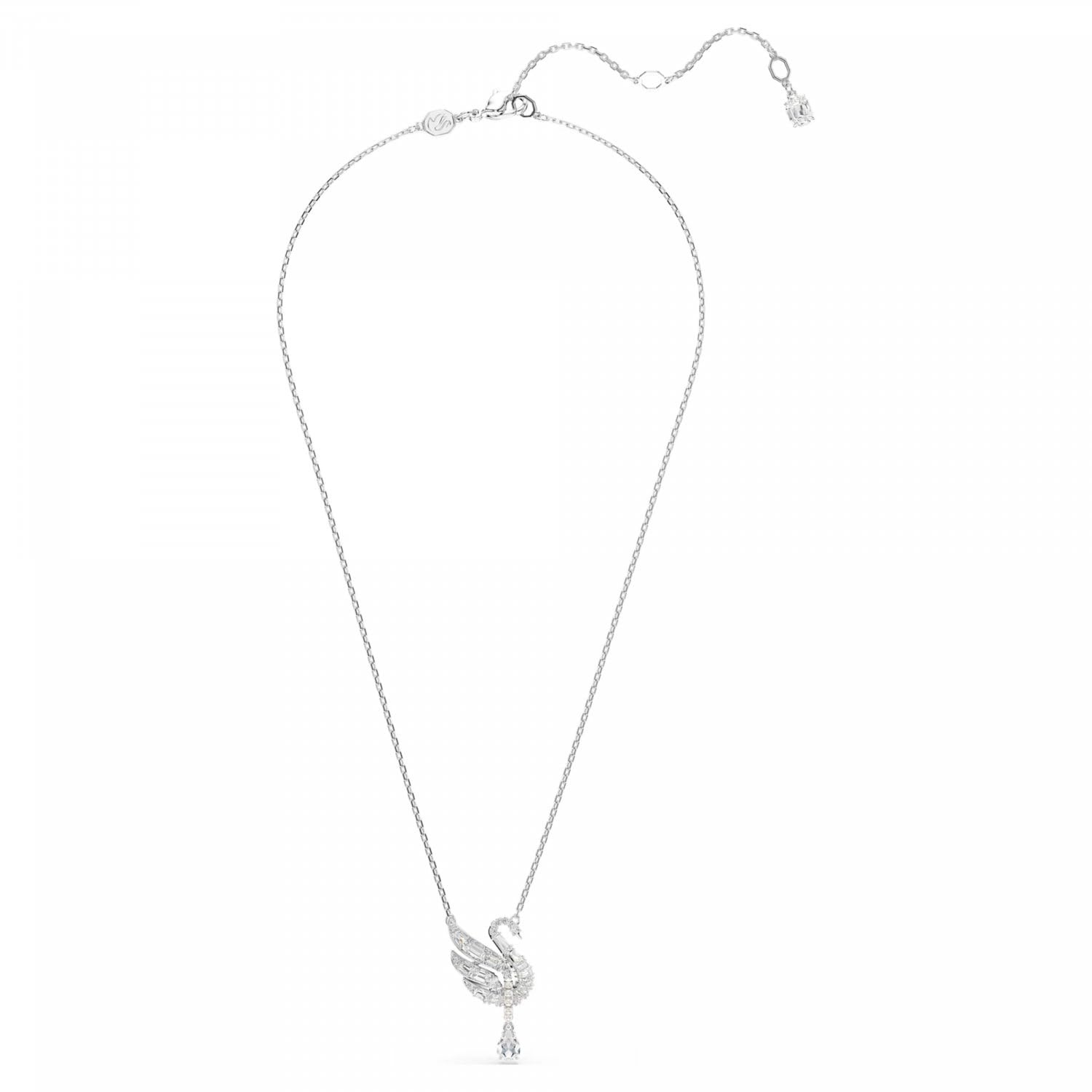 Swarovski Swan Kollektion, Weiß, Rhodiniert