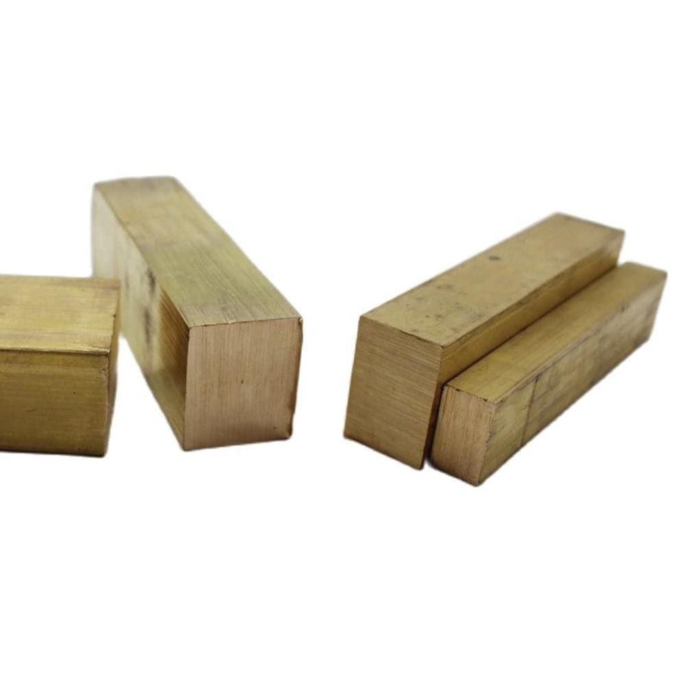 Barre/Aste Quadrate in Ottone Solide, Taglio Fatti a Mano Fai -Da -Te/8 * 60 * 100Mm 1Pc