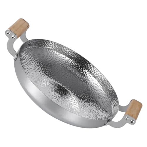 Wok de Acero Inoxidable con Doble Asa VALICLUD