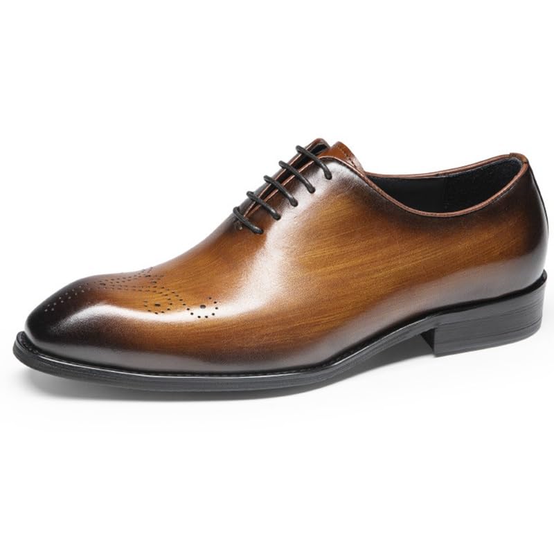 Mens Oxfords Shoes Office Classic Formal Oxford Shoes Leather Classic Lace-up Formal Tuxedo Shoes