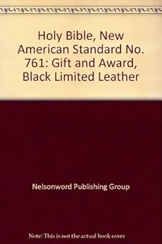 Hardcover Holy Bible, New American Standard No. 761: Gift and Award, Black Limited Leather Book
