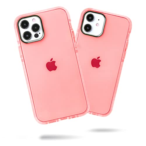 Steeplab Barrier Case For Iphone 12 & Iphone 12 Pro (2020, 6.1" Screen) - Impact Absorbing Case With Full Body Protection And Raised Bezel (Subtle Pink Peach) #TOP1
