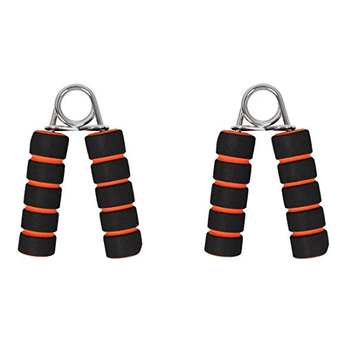 Vector X Foam Handgrip for Men & Women for Gym Workout Hand Exercise Equipment to Use in Home for Forearm Exercise, Finger Exercise Power Gripper (Black-Orange)