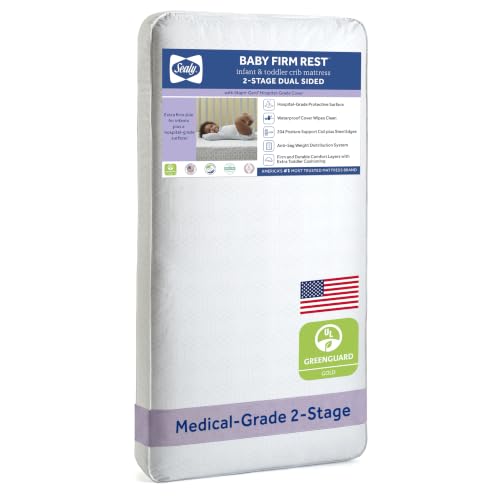Sealy Baby Infant & Toddler Crib Mattress, Firm Rest...