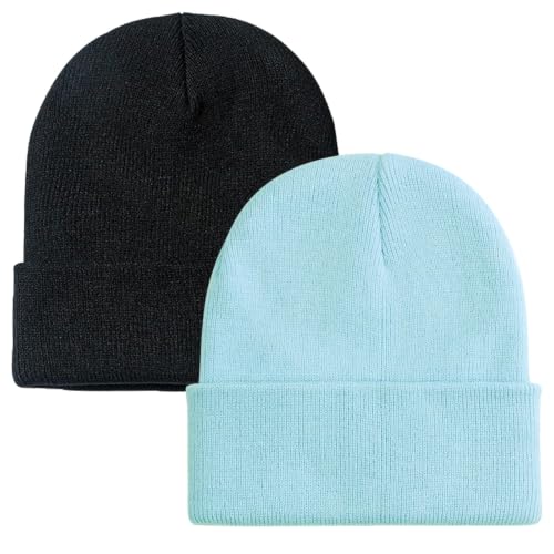 Image of ZOORON Beanie for Men Women Slouchy Winter Beanie Hats Cuffed Skull Caps