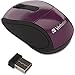 Verbatim Wireless Mini Travel Mouse, 2"x3"x1-1/4", Purple