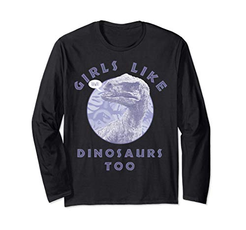Jurassic World Two Raptor Girls Like Dinos ' Manga Larga