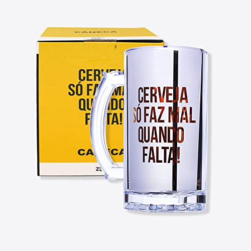 Caneca de Chopp Eletrostática Faz Falta - ZonaCriativa