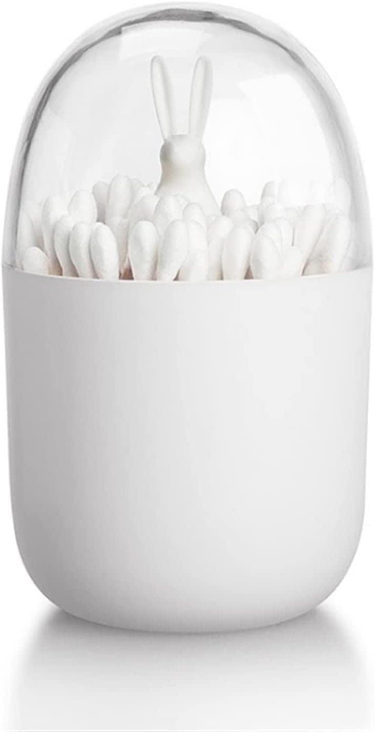 Soporte para Palillos de Dientes, Soporte para Palillos de Dientes de Dibujos Animados, decoración de Mesa, Caja de hisopos de algodón, Caja para Palillos de Dientes, dispensador de Palillos(Bianco)