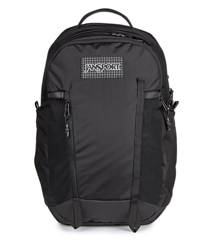 Image of JanSport 28L All Around Pack - 15 inch Laptop Sleeve, Black | Versatile Rucksack w /Hydration Sleeve, Reflective Accents & Safety Whistle