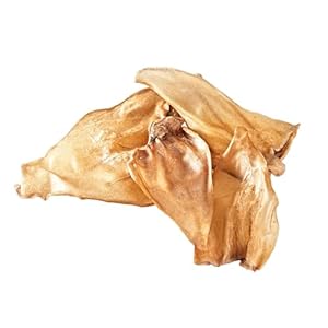 123… Hund dabei! – Oreilles de buffle 100 pièces – Oreilles de bœuf – Snack maigre pour les intervalles et comme récompense – Paquet de conservation – Faible en calories et naturel (oreilles de bœuf