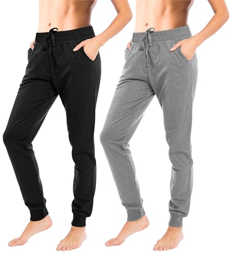10 Best Cotton Joggers for Women That Blend Comfort and Style 1 Sexy Basics Women's Drawstring Joggers (Multi Packs)