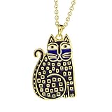 Laurel Burch Classics Collection Indigo Cat Pendent Necklace