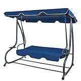 BB Sport 4-Sitzer Hollywoodschaukel Gartenschaukel klappbar mit Bettfunktion - 3