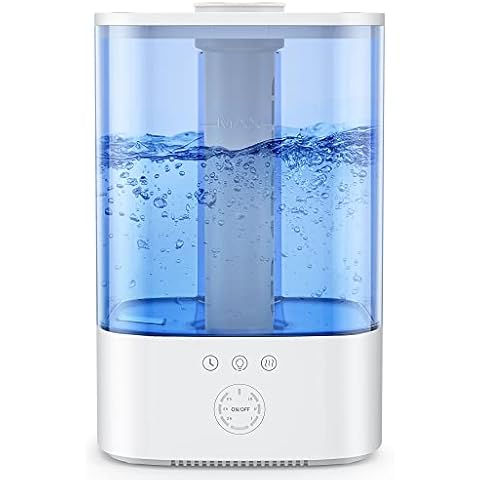 Maxcio 3,5L Luftbefeuchter Kinderzimmer, Top-Fill Ultraschall RGB Nachtlicht Humidifier, BPA-Frei Aroma Diffuser, 360° Dampfdüsen, Laufzeit bis zu 40 Std, 28dB Superleise für Schlafzimmer Pflanzen Cover