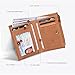 Oak Leathers Leather Wallet For Women - Small RFID Coin Purse Credit Card & ID Holder for Ladies, Gift for Women's, Bifold Wallets (Crazy Horse Cognac Flower)