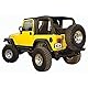 RAMPAGE PRODUCTS Rampage Rahmenloses Trail Top, Vinyl, Schwarze Diamantfarbe mit getönten Fenstern, 109535, passend für Jeep Wrangler TJ 1997–2006