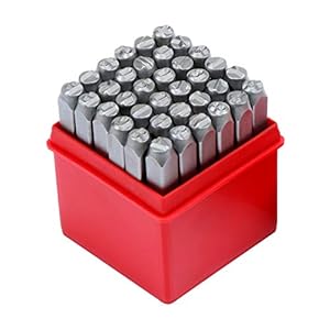 WiMas WS138-4MM Schlagbuchstaben Stanz-Kit 36PCS