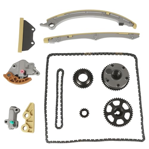 Autodevil Timing Chain Kit Camshaft Adjuster 2.4L Fit for Civic 2012-2015 for Accord 2008-2012, for ILX TSX CR-V 09-15 Car Engine Time Replacement Parts 13506-AD010 13530-0P011 13540-AD011