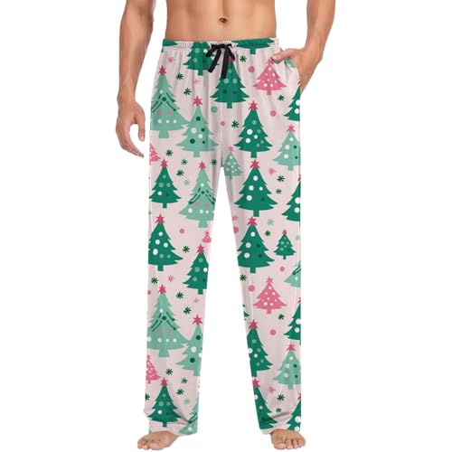 Pantalon de pyjama de Noël pour homme avec cordon