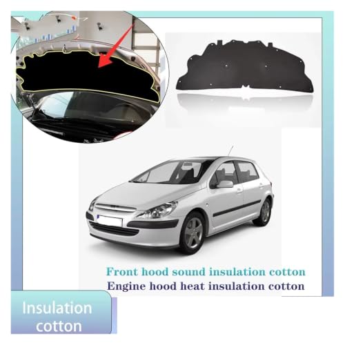 Couverture insonorisante de capot Peugeot 307 pour longs trajets