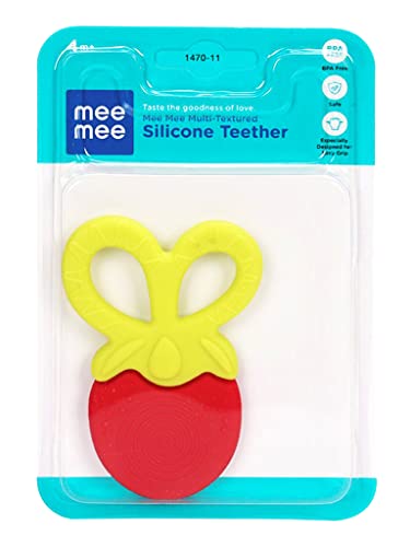 Image of Mee Mee Multi-Textured Soft Silicone Teether (Multi-Red)