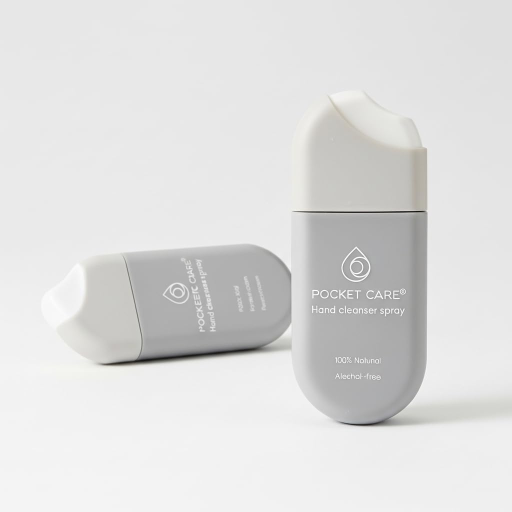 POCKET CARE | 2 Pack Sport Perfume Hand sanitizer Spray 15 ml - for Hands | Organic Moisturizing | Travel Size - Travel Accessories | 100% natural