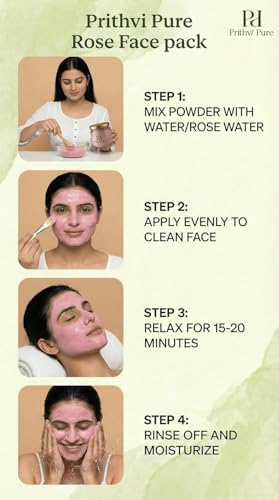 Image of 100% Organic Multani Mitti Powder Combo - Rose & Yellow Variant | 200g Each | Double Filtered Fuller's Earth for Face & Hair | Skin Brightening, Oil Control & Acne Care Mask