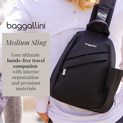 Baggallini Medium Sling Backpack - 9"x11" Lightweight Sling Bag with Convertible Adjustable Shoulder Strap2