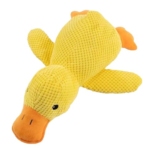 Stuffed Ducks Chew Toys Bite Resist Calming Sleeping Duck Anti-Destructive Teeth Grinding Ducks Toys for Dog Interactive Entertainment Activities